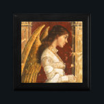 Christmas Fresco Angel Keepsake Box<br><div class="desc">This item is illustrated with a beautiful Christmas fresco angel. The original artwork was painted on to a plastered surface giving the appearance of a renaissance fresco. The work has a vintage pre-raphaelite feel.</div>