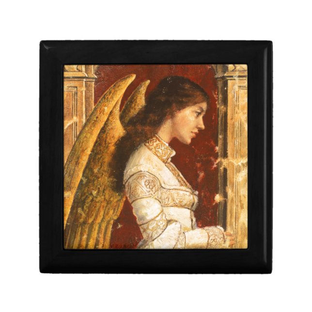 Christmas Fresco Angel Keepsake Box (Front)
