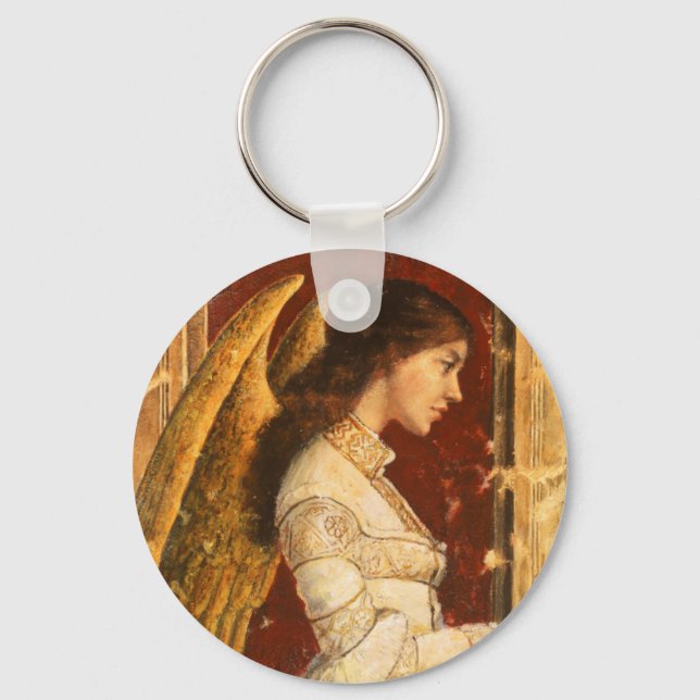 Christmas Fresco Angel Keychain (Front)