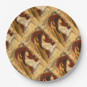 Christmas Fresco Angel Paper Plates