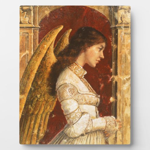 Christmas Fresco Angel Plaque