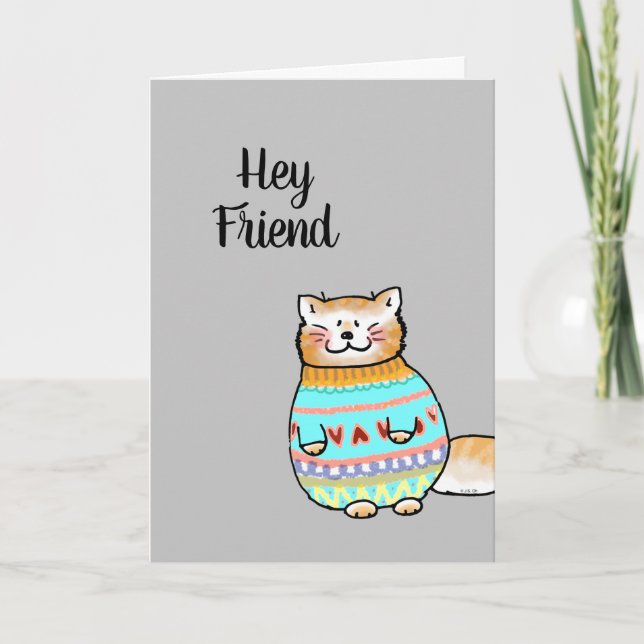 Christmas friend card (Front)