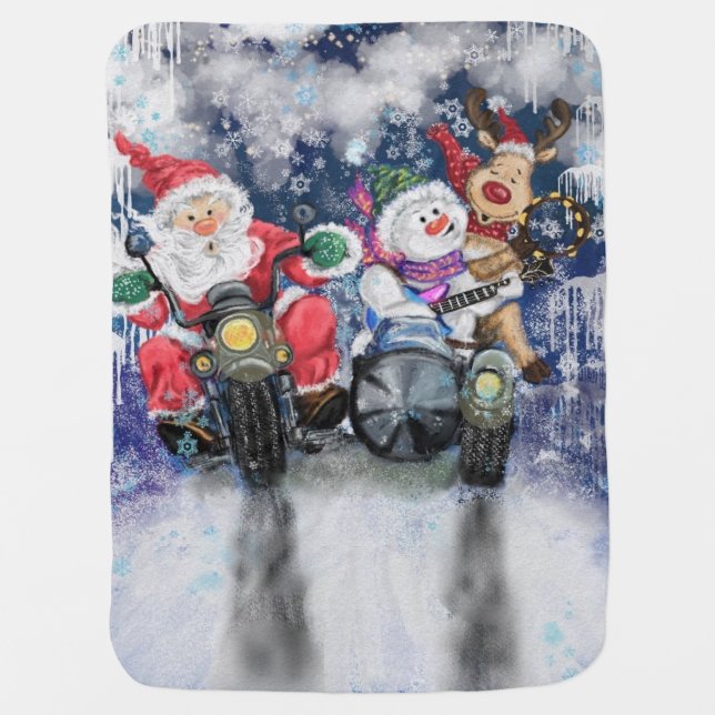 Christmas Friends Baby Blanket (Front)