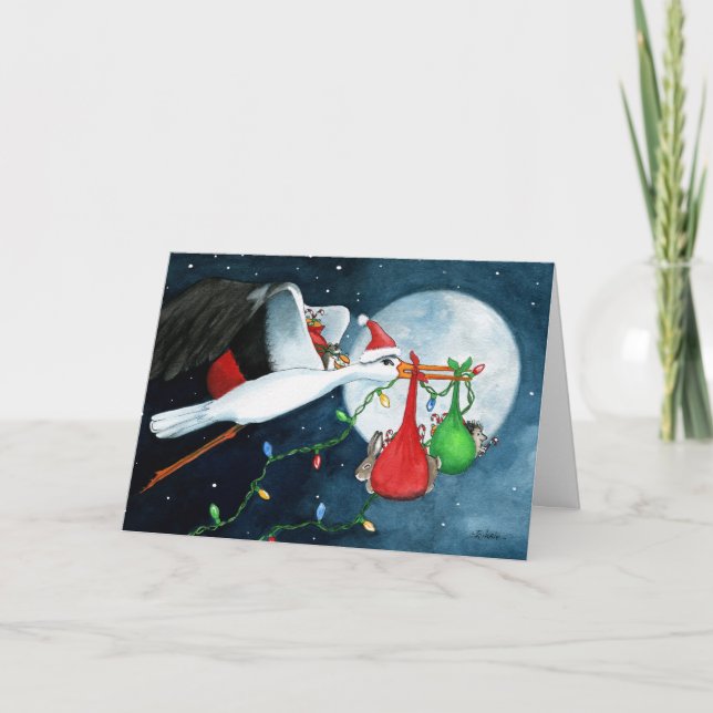 Christmas Friends  Family Pets by Bihrle Card (Front)