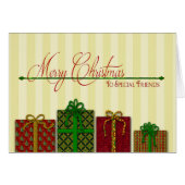 Christmas,  Friends, Ornate Presents (Front Horizontal)