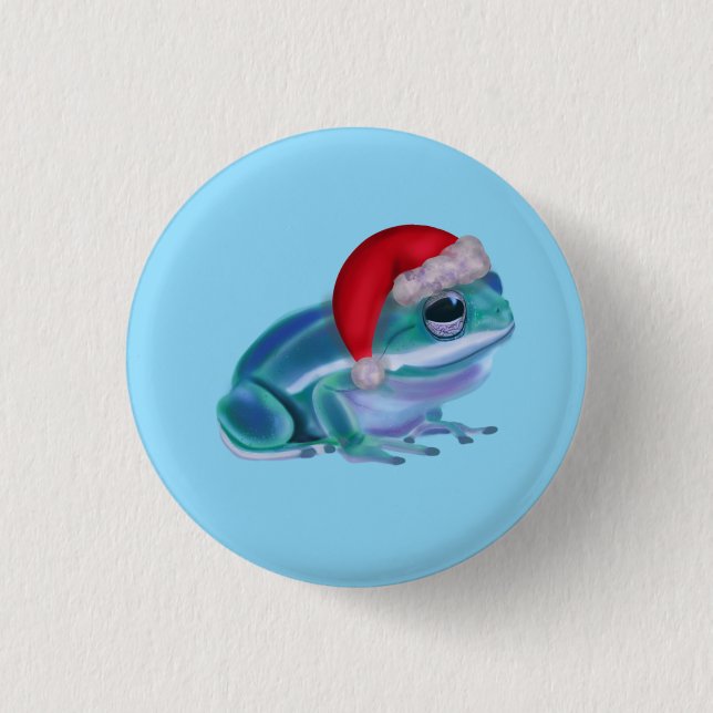 Christmas frog button (Front)