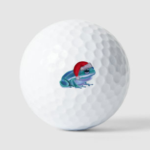 Christmas frog golf balls