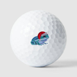 Christmas frog golf balls