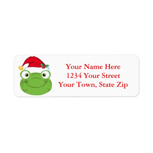 Christmas Frog Graphic Address Labels