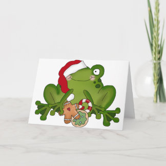Christmas Frog Holiday Card