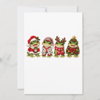 Christmas Frog Holiday Friends Note Card
