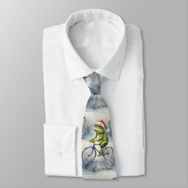 Christmas Frog Neck Tie (Tied)