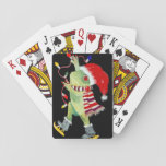 Christmas Frog Playing Cards at Zazzle