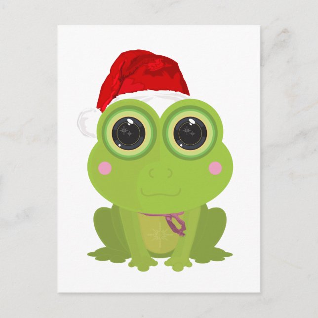 Christmas Frog Postcard (Front)