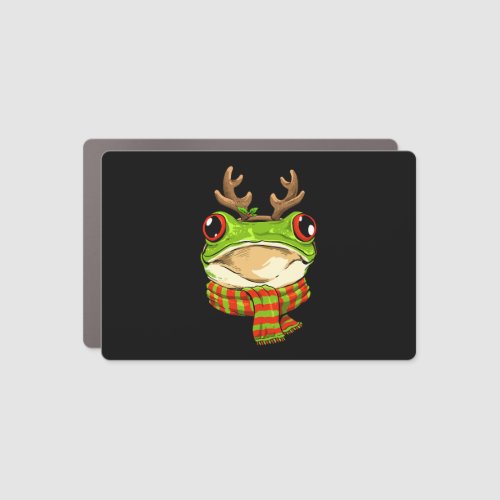 Christmas Frog Toad Santa Clause Reindeer Xmas Car Magnet