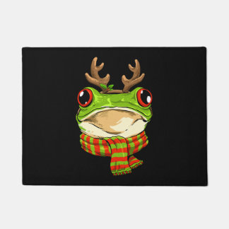 Christmas Frog Toad Santa Clause Reindeer Xmas Doormat