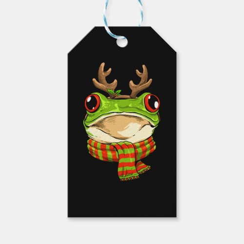 Christmas Frog Toad Santa Clause Reindeer Xmas Gift Tags