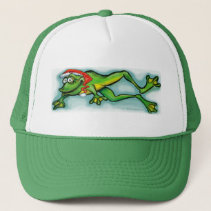 Christmas Frog Trucker Hat