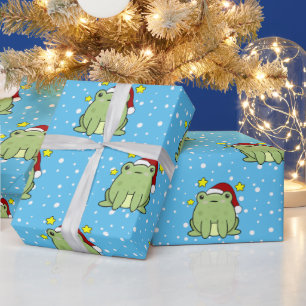 Christmas Frog Wrapping Paper