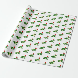 Christmas Frogs Wrapping Paper