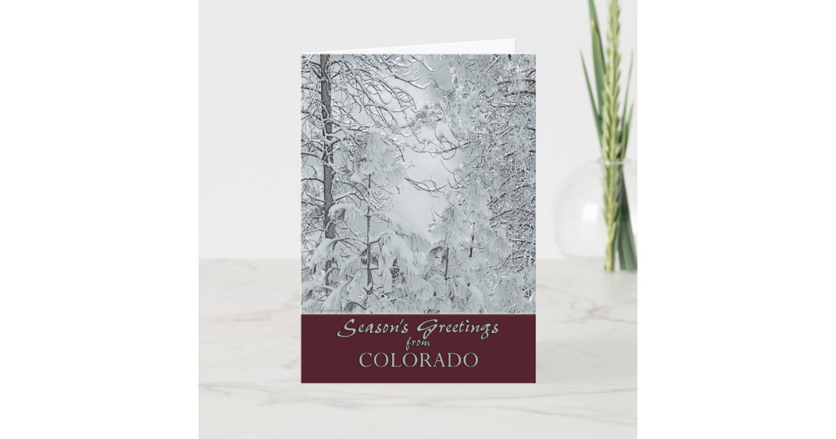 Christmas from Colorado Card | Zazzle.com