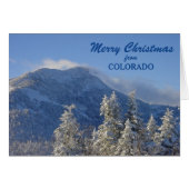 Christmas from Colorado Mountains Holiday Card (Front Horizontal)