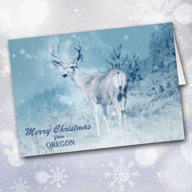 Christmas from Oregon Deer Christmas Card (Creator Uploaded)