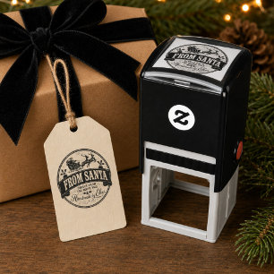 Christmas From Santa Vintage Custom Gift Self-inking Stamp
