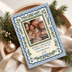 Christmas From the Cat Photo Holiday Card