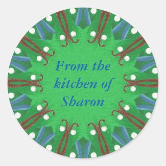 Christmas From the Kitchen of Personalized Sticker