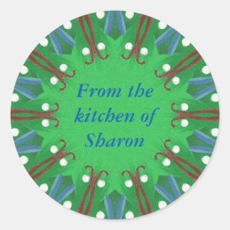 Christmas From the Kitchen of Personalized Sticker
