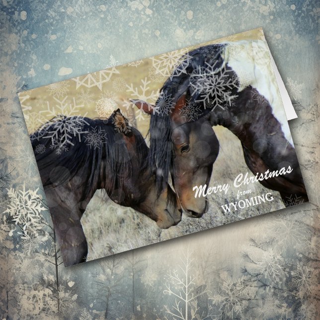Christmas from Wyoming Wild Horses Christmas Card (Creator Uploaded)