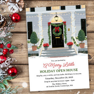 Christmas Front Door Open House Invitation