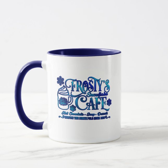 Christmas Frosty's Snowflake Cafe Mug (Left)