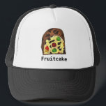 Christmas Fruit Cake Fruitcake Slice Food Holiday Trucker Hat<br><div class="desc">Created from an original marker illustration, this trucker hat features a slice of yellow fruit cake. The perfect hat to wear to Christmas dinner, or for giving as a gag gift this holiday season. This design is also available on other products. Don't see what you're looking for? Need help with...</div>