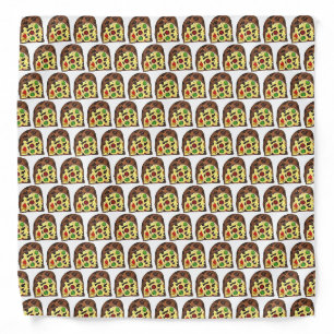 Christmas Fruit Cake Fruitcake Slice Holiday Xmas Bandana