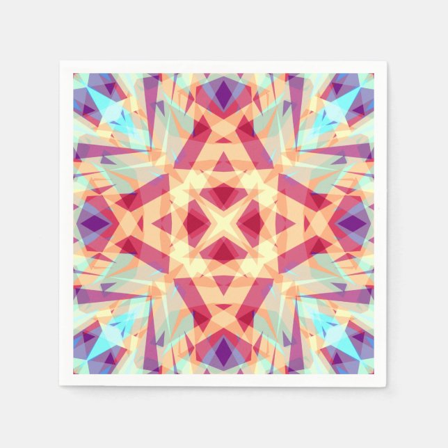 Christmas Fun Bright Cheerful Jolly Modern Pattern Napkins (Front)