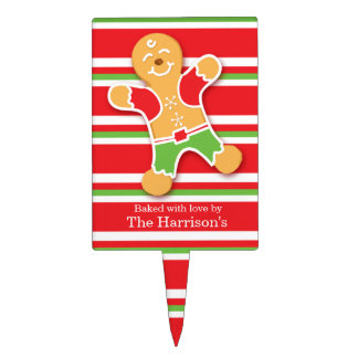 Christmas fun cookie swap custom name sign cake topper