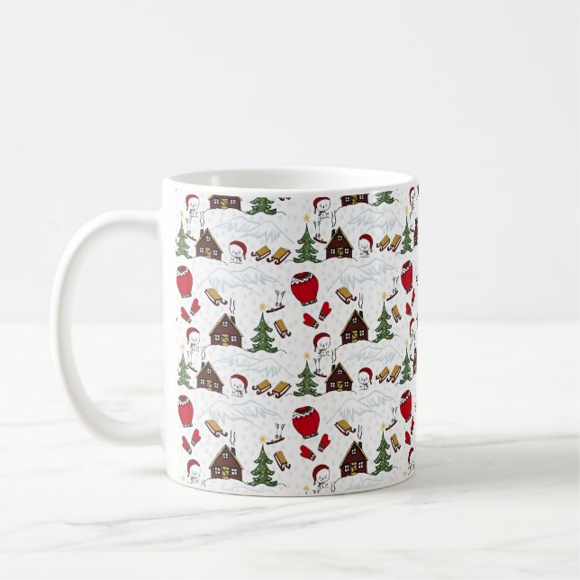 Christmas fun design coffee mug (Left)