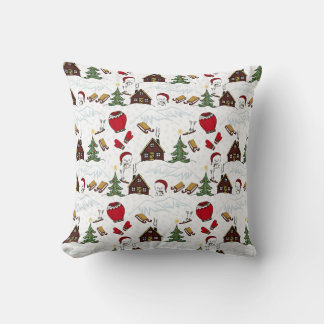 Christmas fun design throw pillow