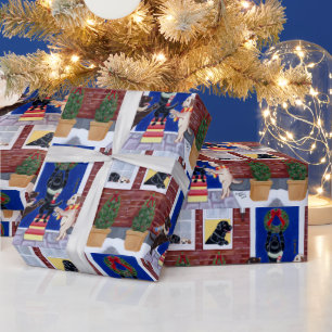 Christmas Fun Labradors Wrapping Paper