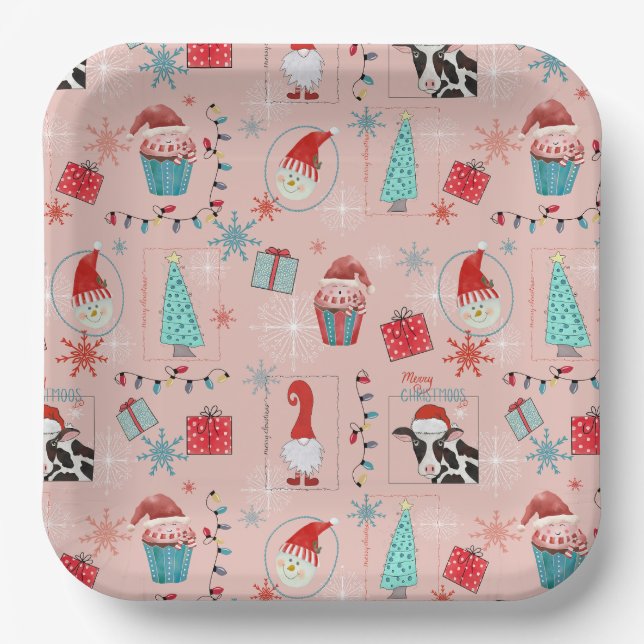 Christmas Fun Paper Plates (Front)