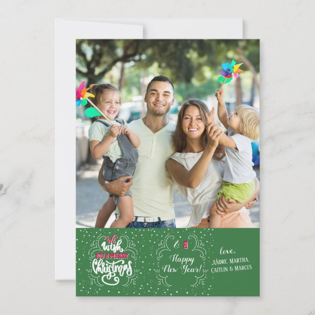 Christmas Fun Photo Holiday Card (Front)