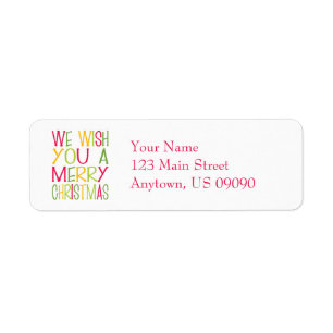 Christmas Fun Return Address Label