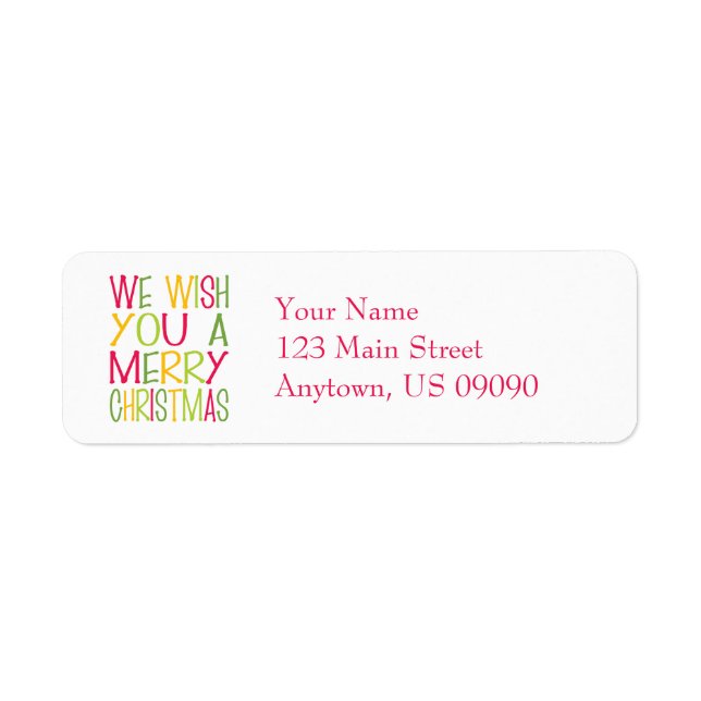 Christmas Fun Return Address Label (Front)