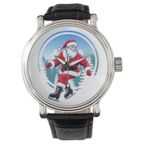 Christmas Fun Santa Claus Gliding on Ice _ Ice Ska Watch