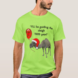 Christmas Funny Camel Santa Hump Day Tshirt