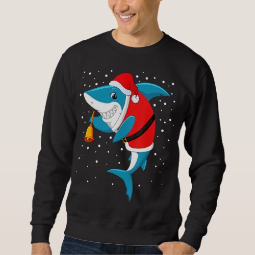 Christmas _ Funny Christmas Shark T_Shirt Sweatshirt