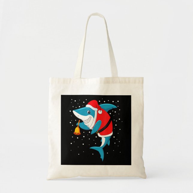 Christmas - Funny Christmas Shark Tote Bag (Front)