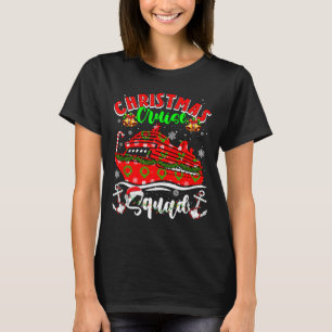 Christmas funny cruise squad colorful floral santa T-Shirt